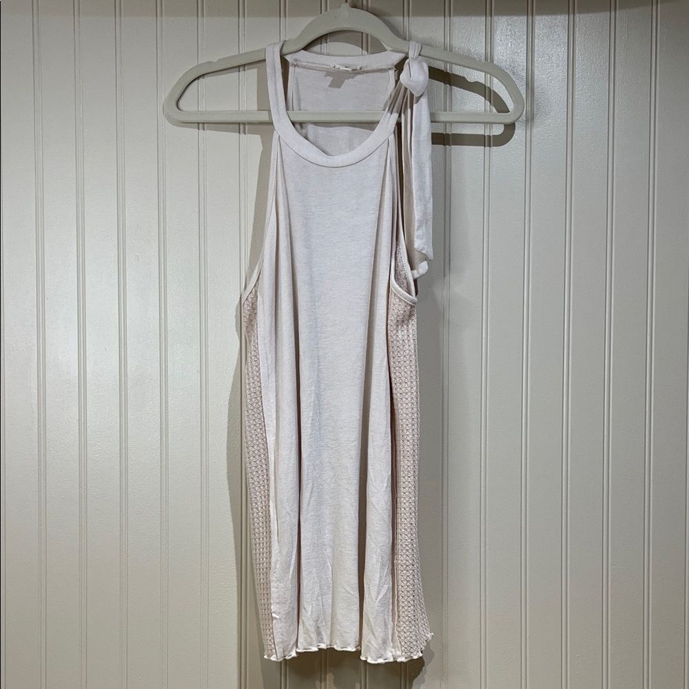 POL Neck Tie sleeveless Top NWOT